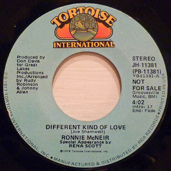 Ronnie McNeir : Different Kind Of Love (7", Promo)