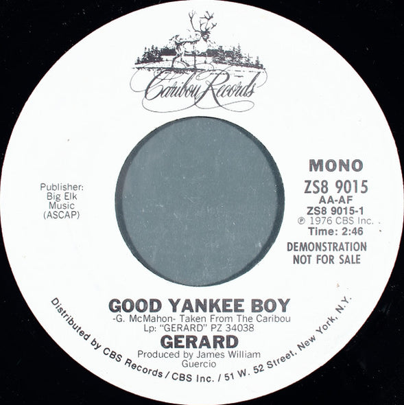Gerard* : Good Yankee Boy (7", Single, Mono, Promo)