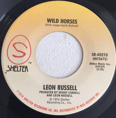 Leon Russell : If I Were A Carpenter / Wild Horses (7")