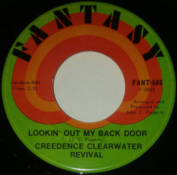 Creedence Clearwater Revival : Lookin' Out My Back Door / Long As I Can See The Light (7", Single, Ind)