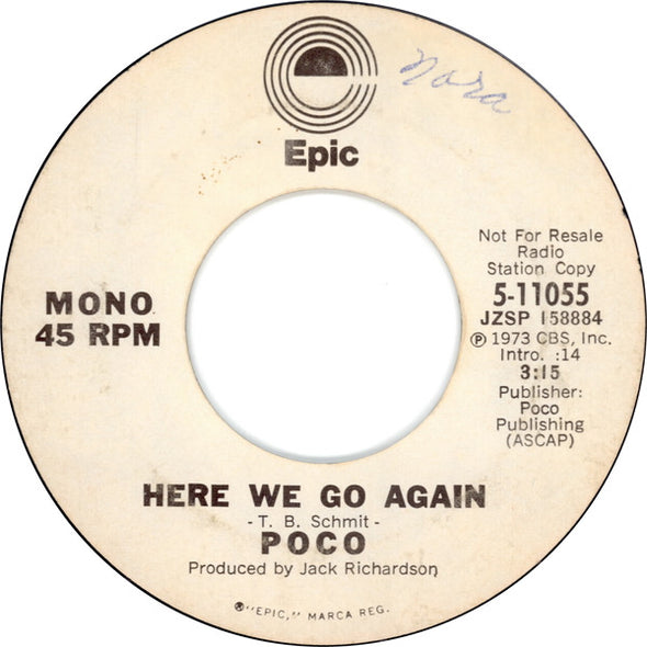 Poco (3) : Here We Go Again (7", Mono, Promo)