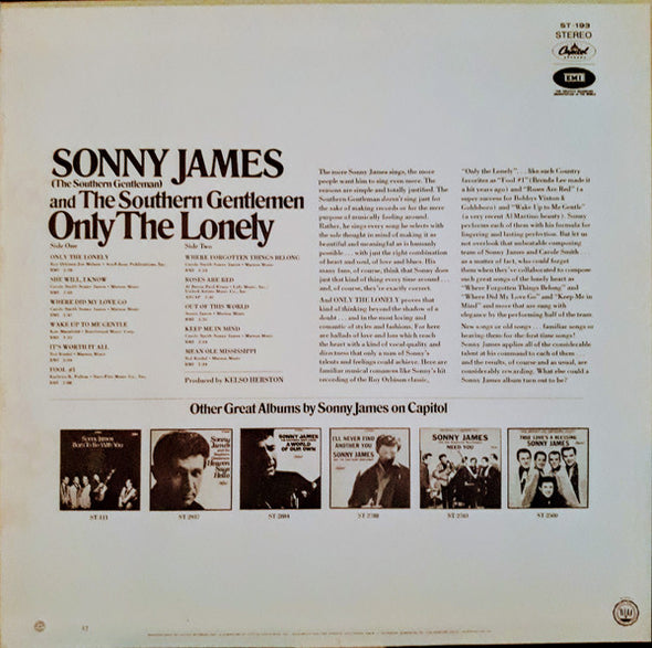 Sonny James : Only The Lonely (LP, Album)