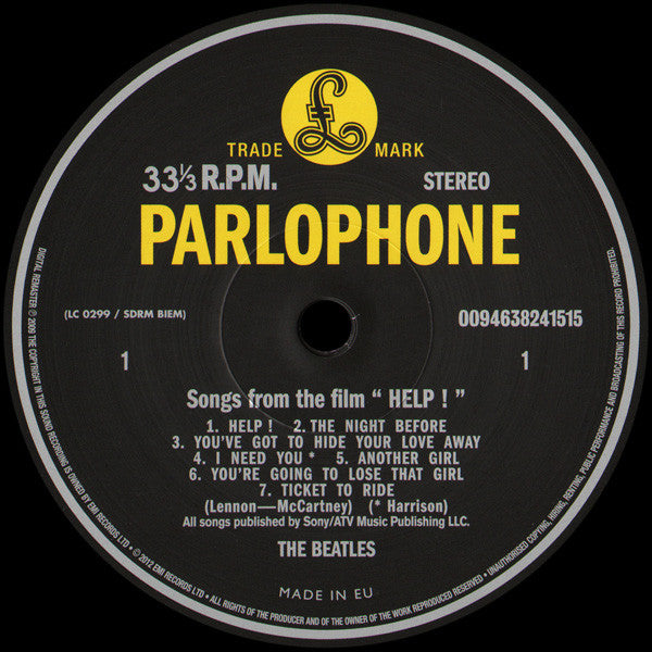 The Beatles : Help! (LP, Album, RE, RM, 180)
