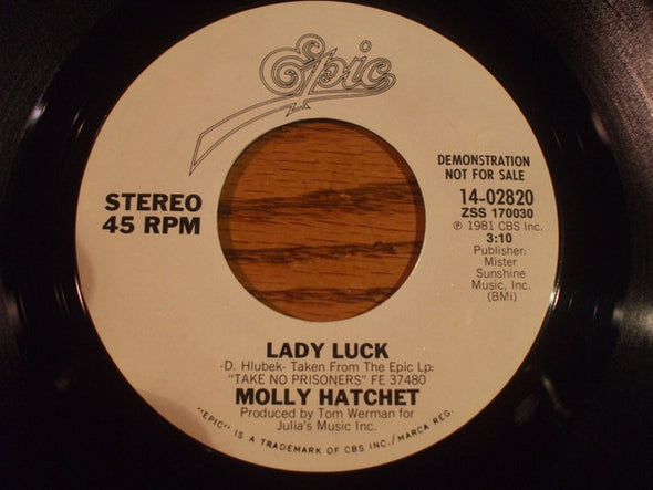 Molly Hatchet : Lady Luck (7", Promo)