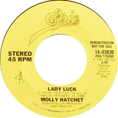 Molly Hatchet : Lady Luck (7", Promo)