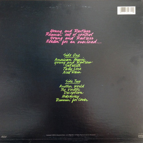 Prism (7) : Young And Restless (LP, Album, Los)