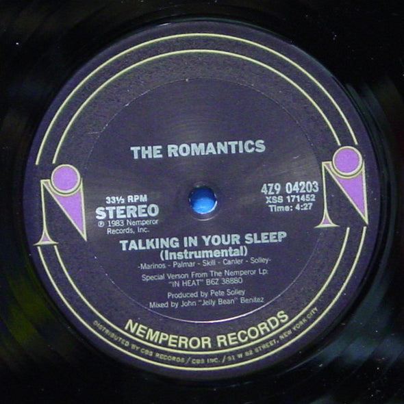 The Romantics : Talking In Your Sleep (12")