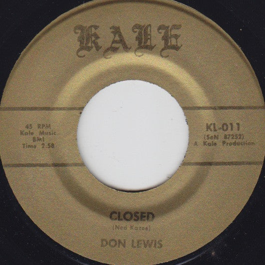 Don Lewis (8) : Tall Wall / Closed (7")