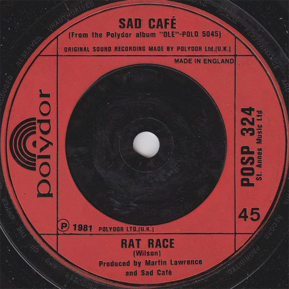 Sad Café : Misunderstanding (7", Single)