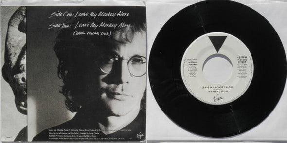 Warren Zevon : Leave My Monkey Alone (7", Single, Promo, SP )