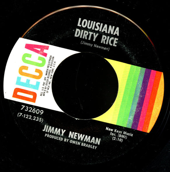 Jimmy Newman* : Foolishly / Louisiana Dirty Rice (7", Single)