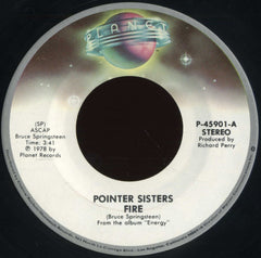 Pointer Sisters : Fire (7", Single, SP )