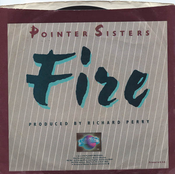 Pointer Sisters : Fire (7", Single, SP )