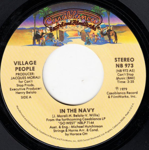 Village People : In The Navy (7", Single, All)