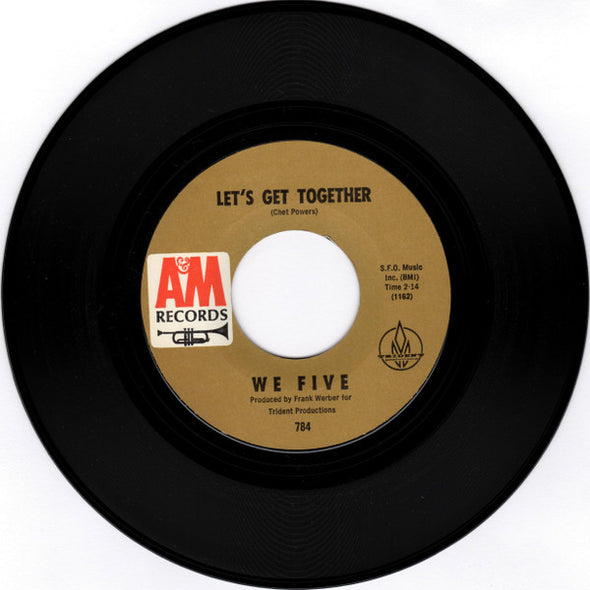 We Five : Let's Get Together / Cast Your Fate To The Wind (7", Single, Mono)