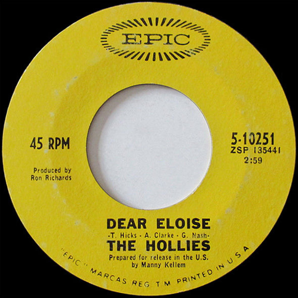 The Hollies : Dear Eloise (7", Single, Styrene, Ter)