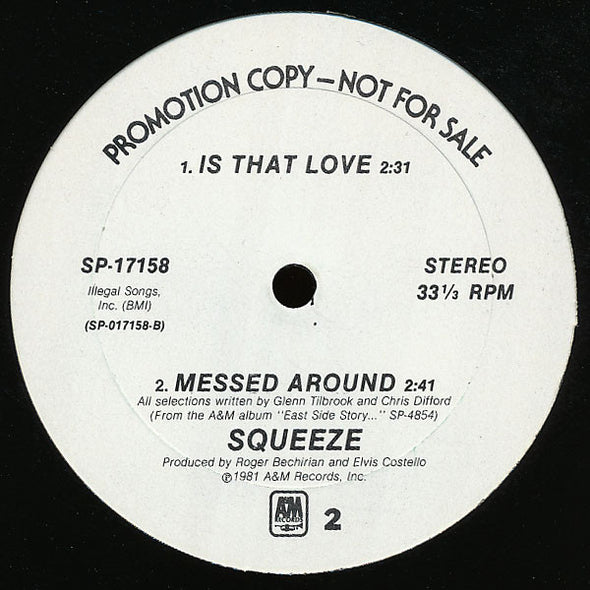 Squeeze (2) : Tempted (12", Promo)