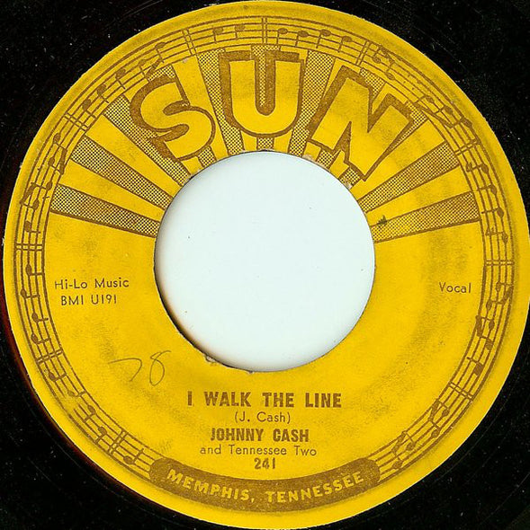 Johnny Cash And Tennessee Two* : Get Rhythm / I Walk The Line (7", Single)