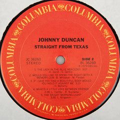 Johnny Duncan (3) : Straight From Texas (LP)