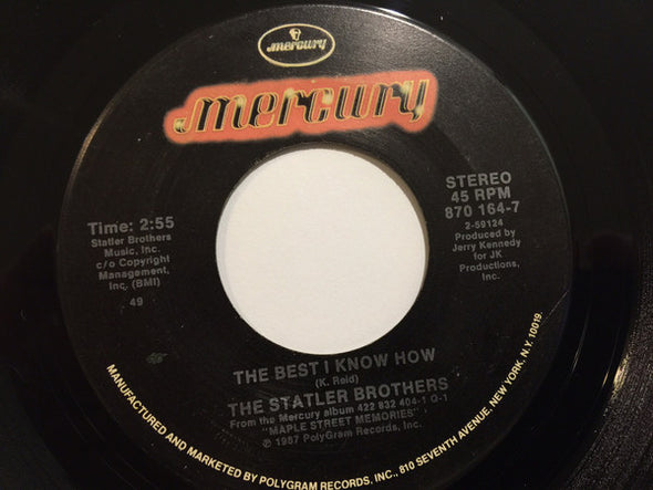 The Statler Brothers : The Best I Know How (7", Single)