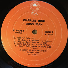Charlie Rich : Boss Man (LP, Album, RP, Pit)