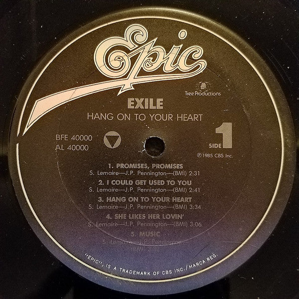 Exile (7) : Hang On To Your Heart (LP, Album)