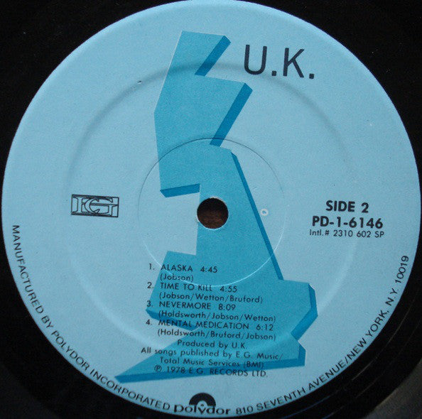 U.K.* : U.K. (LP, Album, Spe)