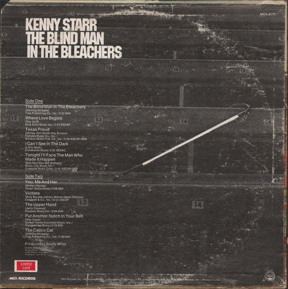 Kenny Starr : The Blind Man In The Bleachers (LP)