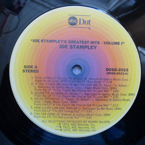 Joe Stampley : Greatest Hits Volume 1 (LP, Comp)