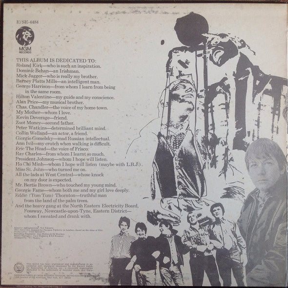 Eric Burdon & The Animals : Winds Of Change (LP, Album, MGM)