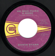 Edwin Starr : War / He Who Picks A Rose (7", Single, Styrene, Mon)