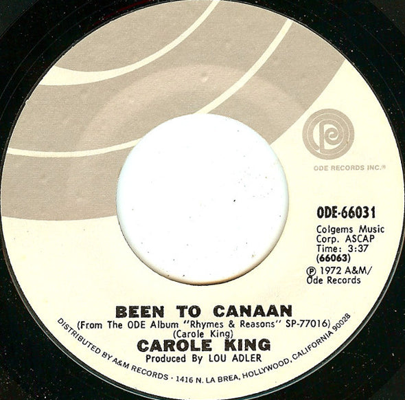 Carole King : Been To Canaan / Bitter With The Sweet (7", Single, Styrene, Pit)