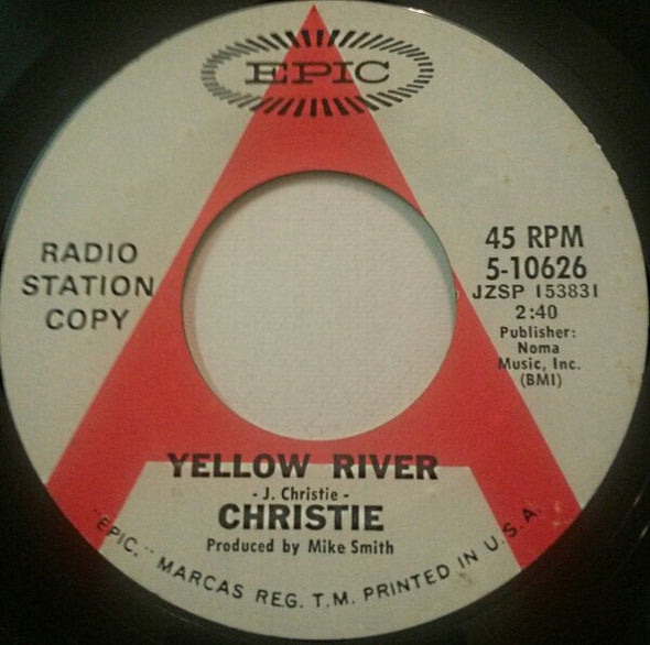 Christie : Yellow River / Down The Mississippi Line (7", Single, Promo)