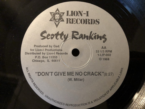Scotty Ranking : Persian War / Don't Give Me No Crack (12", Single)