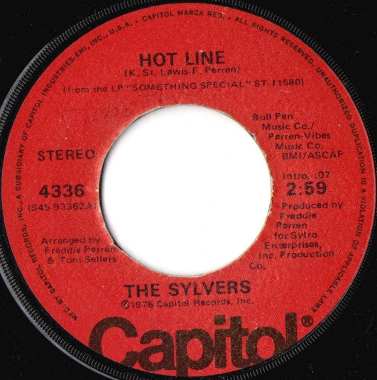 The Sylvers : Hot Line  (7", Win)
