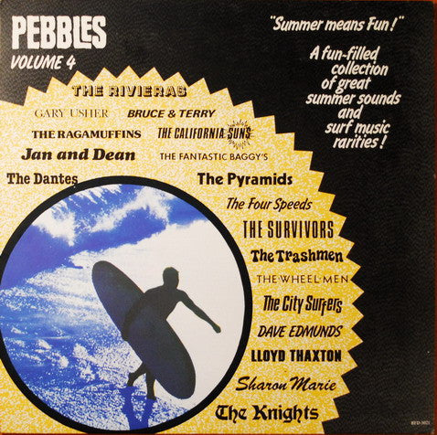 Various : Pebbles Volume 4 "Summer Means Fun!" (LP, Comp, RE, Unofficial)