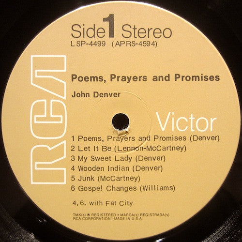 John Denver : Poems, Prayers & Promises (LP, Album, RP)