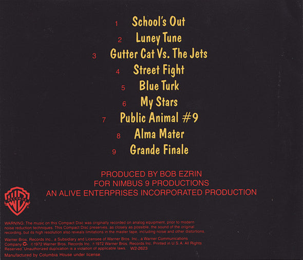 Alice Cooper : School's Out (CD, Album, Club, RE)