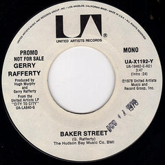 Gerry Rafferty : Baker Street (7", Single, Mono, Promo, Styrene)