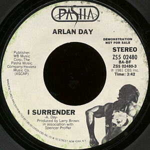 Arlan Day : I Surrender (7", Single, Promo)
