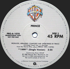 Prince : 1999 (12", Single, Promo)