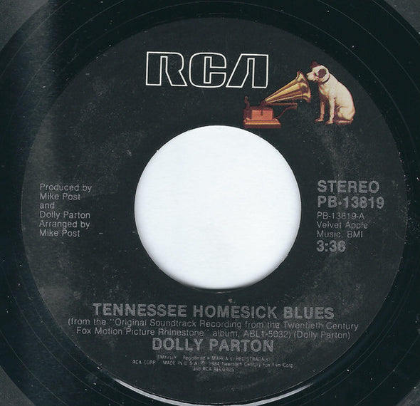 Dolly Parton : Tennessee Homesick Blues (7", Single, Styrene, Ind)