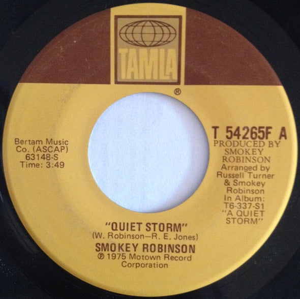 Smokey Robinson : Quiet Storm (7")
