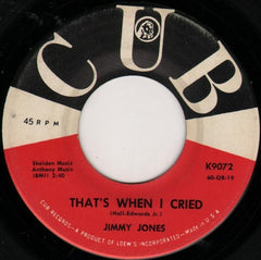 Jimmy Jones : I Just Go For You (7")