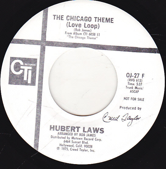 Hubert Laws : The Chicago Theme  (7", Promo)