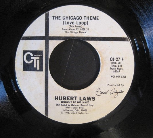 Hubert Laws : The Chicago Theme  (7", Promo)