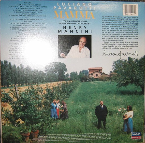 Luciano Pavarotti / Henry Mancini : Mamma (LP, Album)
