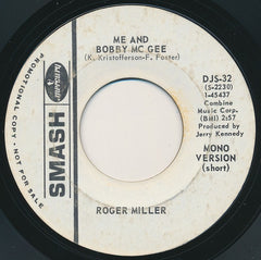 Roger Miller : Me And Bobby Mc Gee (7", Mono, Promo)