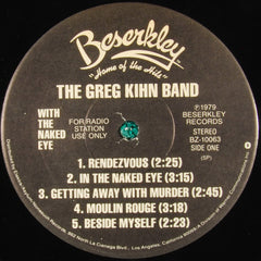 Greg Kihn Band : With The Naked Eye (LP, Album, Promo)