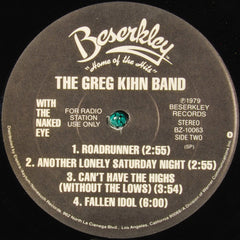 Greg Kihn Band : With The Naked Eye (LP, Album, Promo)